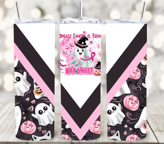 Breast Cancer is total Boo sheet vinyl tumbler wrap