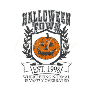 Halloween town UV DTF Decal- 3 sizes