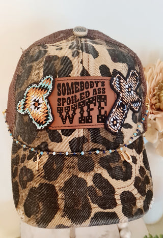 Somebody's spoiled ass wife trucker hat