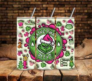 Grinch Blend vinyl tumbler wrap