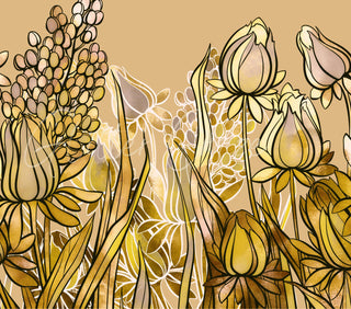Golden floral wraps- 6 designs