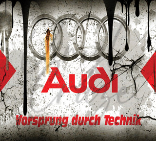 Audi 20oz Skinny Adhesive Vinyl Wrap