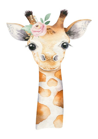 Baby Giraffe Decal - Adhesive Vinyl