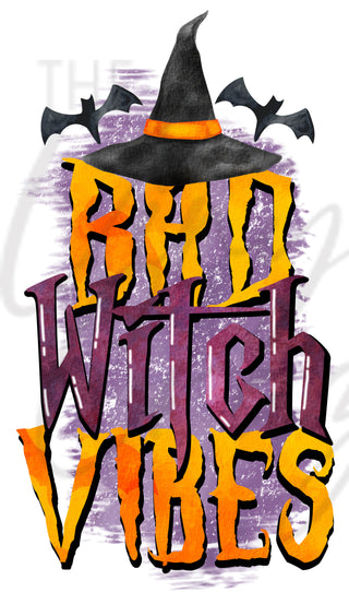 Bad Witch Vibes UV DTF Decal