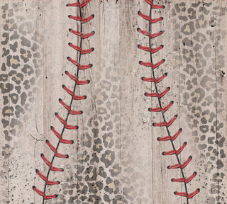 Vintage Baseball Leopard vinyl wrap for 20oz straight