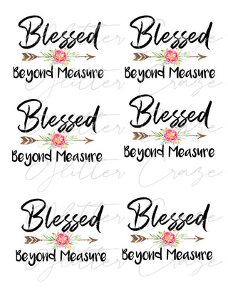 Blessed Beyond Measure PNG Download