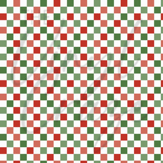 Christmas Checkers Adhesive Vinyl