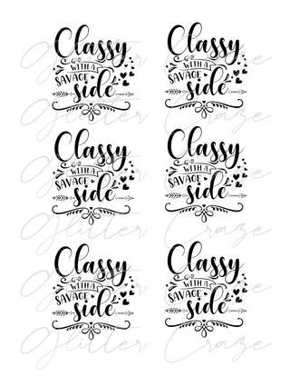 Classy with a Savage side PNG Download