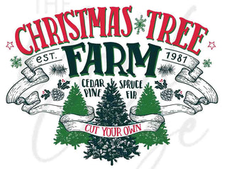 Christmas Tree Farm 12 x 12, Wrap and Decal JPEG Download