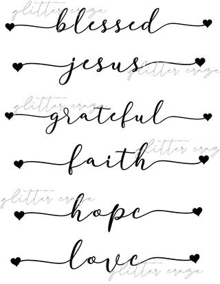 Faith, Hope and Love SVG