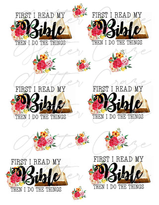First I read my Bible PNG Download