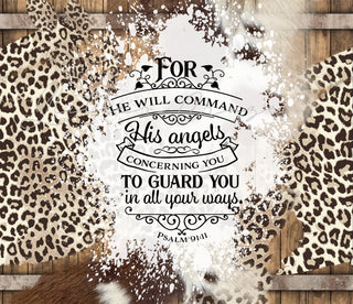 For He Will Command 20 oz Skinny Adhesive Vinyl Wrap