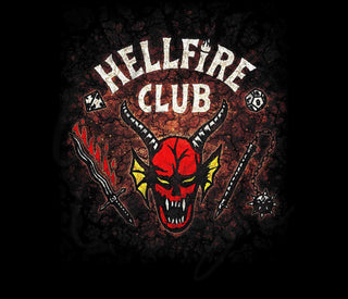 Hellfire Club Black Background 20 or 30 oz Skinny Adhesive Vinyl Wrap
