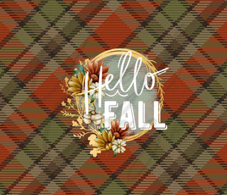 Hello Fall Plaid JPEG Download