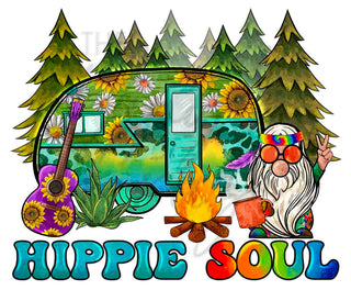 Hippie Soul Peace Man UV DTF Decal