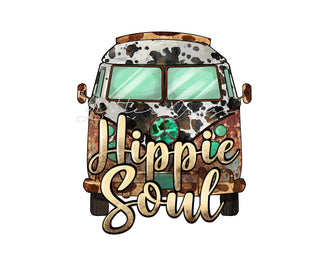 Hippie Soul Van UV DTF Decal