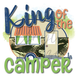 King of the Camper UV DTF Decal