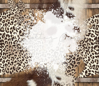 Leopard Woodgrain Adhesive Vinyl Wrap