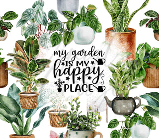 My Garden is my Happy Place Adhesive Vinyl Wrap