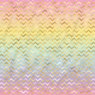 Pastel Rainbow and Gold Chevron Adhesive Vinyl