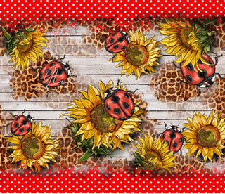 Sunflower Ladybug Adhesive Vinyl Wrap