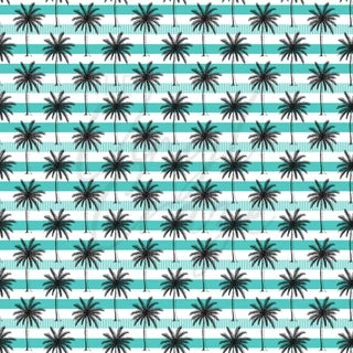 Turquoise and Palm - Adhesive Vinyl