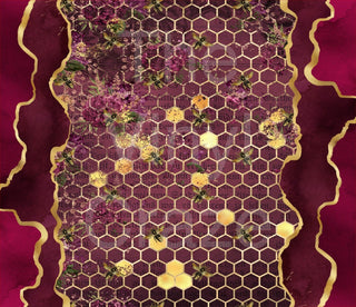 Burgundy Honeycomb 20oz Skinny Wrap