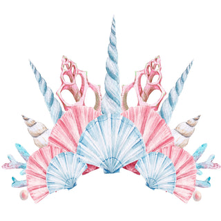 Mermaid Crown - Adhesive Vinyl Decal